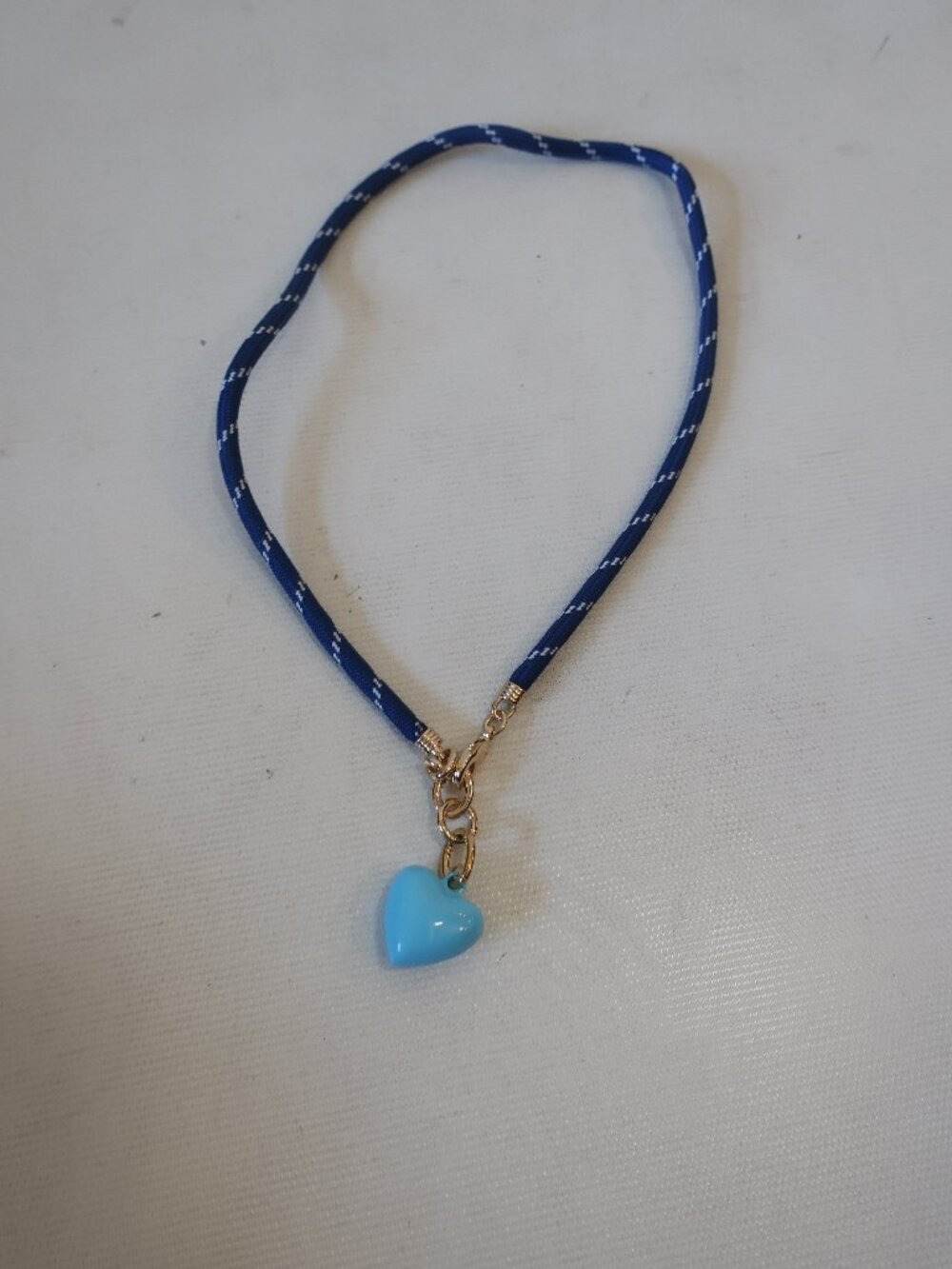 Womens Roxanne Assoulin The Happy Cord Charm Necklace Navy Cord Cloud Charm